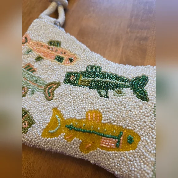 NEWLY RELEASED MADE IN INDIA BEADED WOMEN'S SHOULDER BAG " "FISH THEME" - Picture 14 of 16